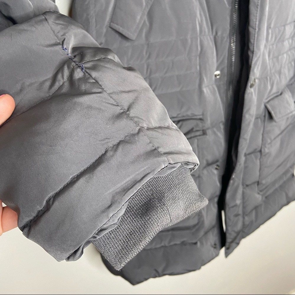 Massimo Dutti Gray Down Jacket Large - image 2